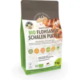 GOLDEN PEANUT Flohsamenschalen Pulver BIO 95% 1 kg, Premium Psyllium Pulver, fein gemahlen, zusatzfrei, glutenfreie Backzutat, qualitäts