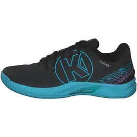 Kempa Herren Attack Two 2.0 Handballschuh, Schwarz/Aqua, 42 EU