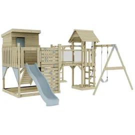 OUTDOORTOYS Spielturm Lene Holz Eisblau