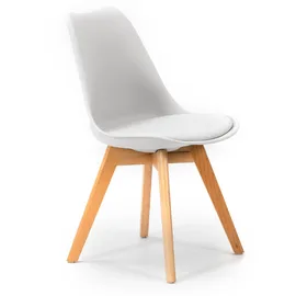 VS Venta-stock Stuhl Polsterstuhl Weiß 2er Set