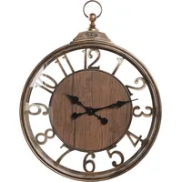 Beliani Wanduhr ALCOBA 40 cm Braun