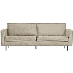 Sofa Rodeo 2,5 Sitzer aus Struktursamt, Wheatfield