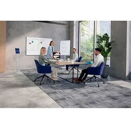 Franken Infoständer silber DIN A4 28,0 x 28,0 x 72,5 cm, 1 St.