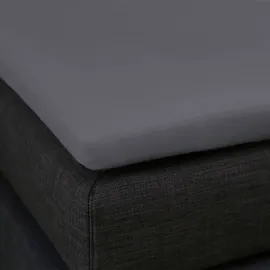 Formesse Spannbettlaken Bella Donna Jersey-Elasthan 160 x 200 cm grau