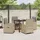 vidaXL Garten Essgruppe 5-tlg. Beige