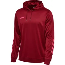 hummel Promo Poly Hoodie Herren biking red/raspberry sorbet XL