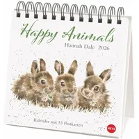 Heye / heye kalender Hannah Dale: Happy Animals Premium-Postkartenkalender
