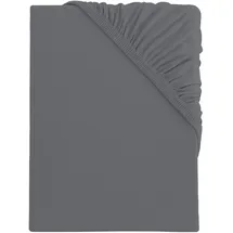 s.Oliver Spannbettlaken Baumwolle 180 x 200 - 200 x 200 cm dunkelgrau