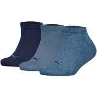 Puma Kinder Sneakersocken, 3er Pack Bequem sitzend-Plain Sneaker 3P,