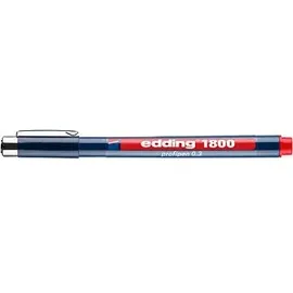edding 1800 Fineliner rot 0,35 mm, 1 St.