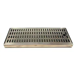 Tropfblech Tropfschale Abtropfblech Tropfkasten BieTal® 44x19,5x2,7cm Edelstahl