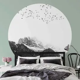 wall-art Runde Vliestapete 140 cm x 14 m mehrfarbig 1,4 m 35001000