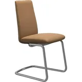 Stressless® Polsterstuhl Laurel, Low Back, Größe M, mit Beinen aus Stahl in Chrom glänzend braun