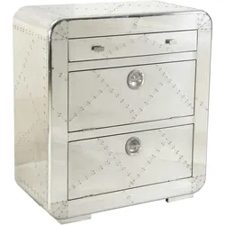 SIT Möbel Schuhschrank | 2 Klappen, 1 Schublade | Mango-Holz und MDF | Beschläge Aluminium silber | B 85 x T 40 x H 90 cm | 01762-21 | Serie AIRMAN