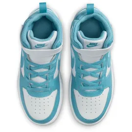 Nike Court Borough Mid 2 Kinder Weiß/Denim Turq 27,5
