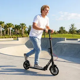 sportnow Cityroller Aluminium Schwarz