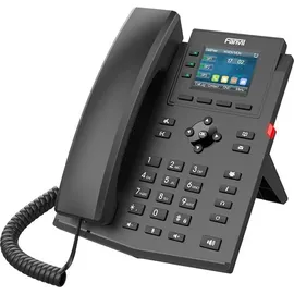 Fanvil X303G IP-Telefon Schwarz Kabelgebundenes Mobilteil, Tisch/Wand, Linux, 4 Zeilen