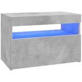 vidaXL TV-Schrank mit LED-Leuchten Betongrau 60x35x40 cm