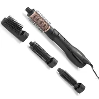 Babyliss Smooth Finish 1200, Warmluftbürste mit 5 Aufsätzen, Volumen/Formen/Glätten,