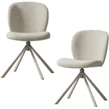 Tchibo Drehstuhl Femke Polyester beige 2er Set