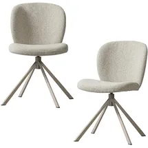 Tchibo Drehstuhl Femke Polyester beige 2er Set