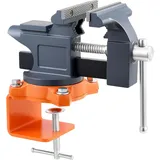 Vevor Schraubstock, 114,3mm, Tischschraubstock mit 270°-Schwenkbasis, Werkbankschraubstock Gusseisenkonstruktion, für Holzbearbeitungs-, Metallbohr-, Gravier-, Schleif-, Schweiß- & Schneidearbeiten