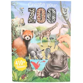 DEPESCHE Create your Zoo Malbuch mit Stickern