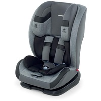 Foppapedretti Re-Klino Autositz ohne IsoFix, Gruppe 1/2/3 (9–36 Kg), für Kinder von 9 Monaten bis ca 12 Jahren, Silber