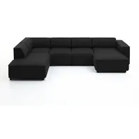 Atlantic Home Collection Bulky, Récamière links, Anthrazit, 195x324x70 cm