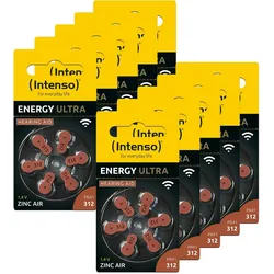 Intenso Hörgeräte Batterien  Zink-Luft A312 60er Pack