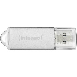 Intenso USB-Stick Jet Line, USB-A, 64 GB (64 GB, USB A), USB Stick, Silber