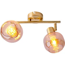 NÄVE Spot-Deckenleuchte Libby 2-flammig Messing