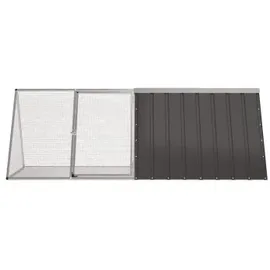 vidaXL Kaninchenkäfig Anthrazit 201,5 x 80,5 x 71 cm