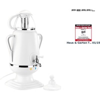 PEARL Samowar-Teebereiter mit Glas-Teekanne, 2.300 Watt, 3,5 und 0,5 Liter
