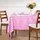 Homescapes Tischdecke Vichy-Karo 137 x 178 cm Pink
