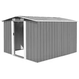 DOTMALL Gartenhaus Gartenhaus 257x298x178 cm Metall Grau grau