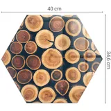 Kaminofen Schutzplatte Mit Glas Kiste mit geschnittenem Holz Rund Halbrundbogen