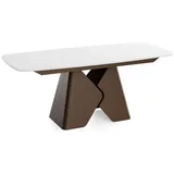 WFL GROUP Vanta 200 x 90 x 76 cm ausziehbar weiß
