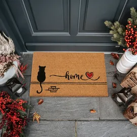 nyvi Fußmatte Kokos - 40x70 cm Rechteckig - Cat Home