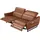 Egoitaliano 2,5-Sitzer "Dafne, elegantes Designsofa mit hohem Sitzkomfort", mit elektrischer Relaxfunktion, Kopfteile manuell verstellbar braun