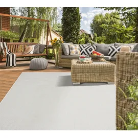 The CarPET Teppich THE CARPET "Mistra", beige (creme), B:80cm H:10mm L:150cm, Polypropylen, Teppiche, Teppich, moderner robuster In und Outdoor Teppich