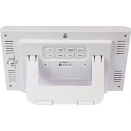 Miraval digitale LCD Tischfunkuhr weiß