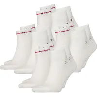 Tommy Hilfiger Herren Quarter Socken SUSTAINABLE STRIPE 4er, 6er, 8er Pack in 39-42 Weiß 001 8er Pack