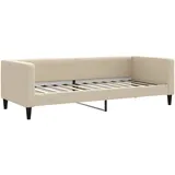 vidaXL Tagesbett Creme 80x200 cm Stoff