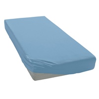 Elegante Spannbettlaken Softes Mako-Jersey 90 x 200 - 100 x 220 cm blau