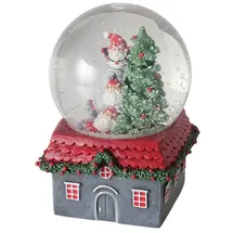 Boltze GRUPPE GmbH Dekoobjekt Schneekugel mit Haus MONTI, Ø10 cm (Deko-Objekt, Deko-Objekt), Schneekugel bunt