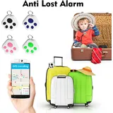 Smart GPS Tracker Hund Pfote BT Locator Anti-verloren Alarm Sensor Selfie Shutter Sprachaufzeichnung für Schlüssel Brieftasche Auto