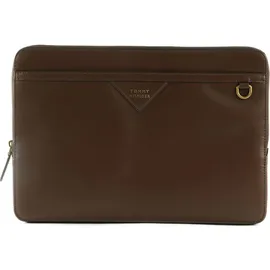 Tommy Hilfiger TH Premium Leather Portfolio, Notebooktasche, Braun