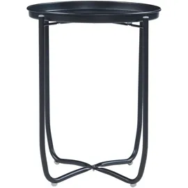 [en.casa] Sandefjord Beistelltisch Ø 40 x 53 cm Schwarz