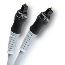 Supra Cables Supra 1003100011 Toslink/Toslink Glasfaserkabel (Toslink-Kabel, Toslink-Stecker/Stecker, Blau, 1 m)